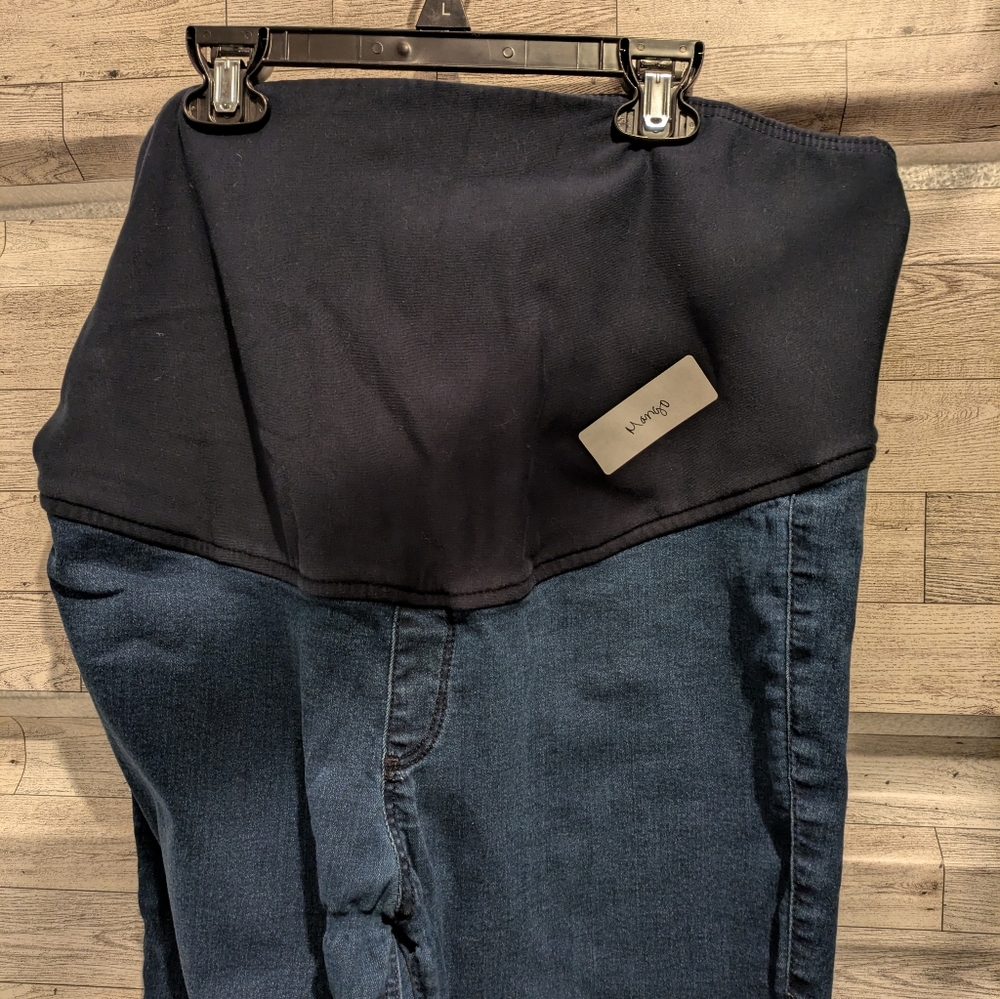 Topshop Dark Blue Maternity Jeggings - Picture 3 of 8